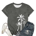 thumbnail image 5 of Coconut Tree Graphic Tees for Women 2026 Summer Casual Short Sleeve Crewneck Tropical Beach Vacation T Shirts, 5 of 5