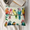 thumbnail image 3 of YINGXI on Branch with Flowers Palm Leaves Throw Pillow Cover Double-Sided Printed, Pillow Cases Cushion Covers for Home Office Decor 22x22in, 3 of 5