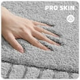 thumbnail image 5 of PABUBE Bathroom Rugs 24"x36", Absorbent Bath Mats Rugs for Bathroom Floor Non Slip Non Skid, Soft Shag Microfiber Machine Washable Shower Bath Mat for Bathroom Decor, Gray, 5 of 8