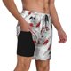thumbnail image 2 of Fotbe Koi Fish Traje de Baño para Hombre – Shorts de Natación de Secado Rápido con Forro y Bolsillos-X-Large, 2 of 6