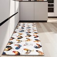 thumbnail image 4 of White Chicken Watercolor Pattern Kitchen Rug Mat,Kitchen Runner Rugs Non Skid Washable,Decorative Kitchen Floor Mats for Kitchen,Sink,Laundry,17"X47", 4 of 5