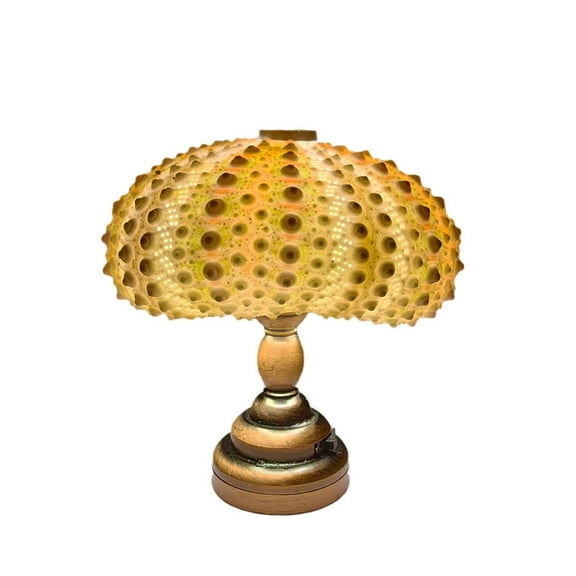 Hxlazmoo DIY Vintage Sea Urchin Night Light Kit - Handmade Table Lamp Decor, Creative Craft Gift for Kids & Home