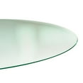 thumbnail image 4 of 26" Inch Round Glass Table Top 3/8" Thick Pencil Polish Edge Tempered by Fab Glass and Mirror, 4 of 5