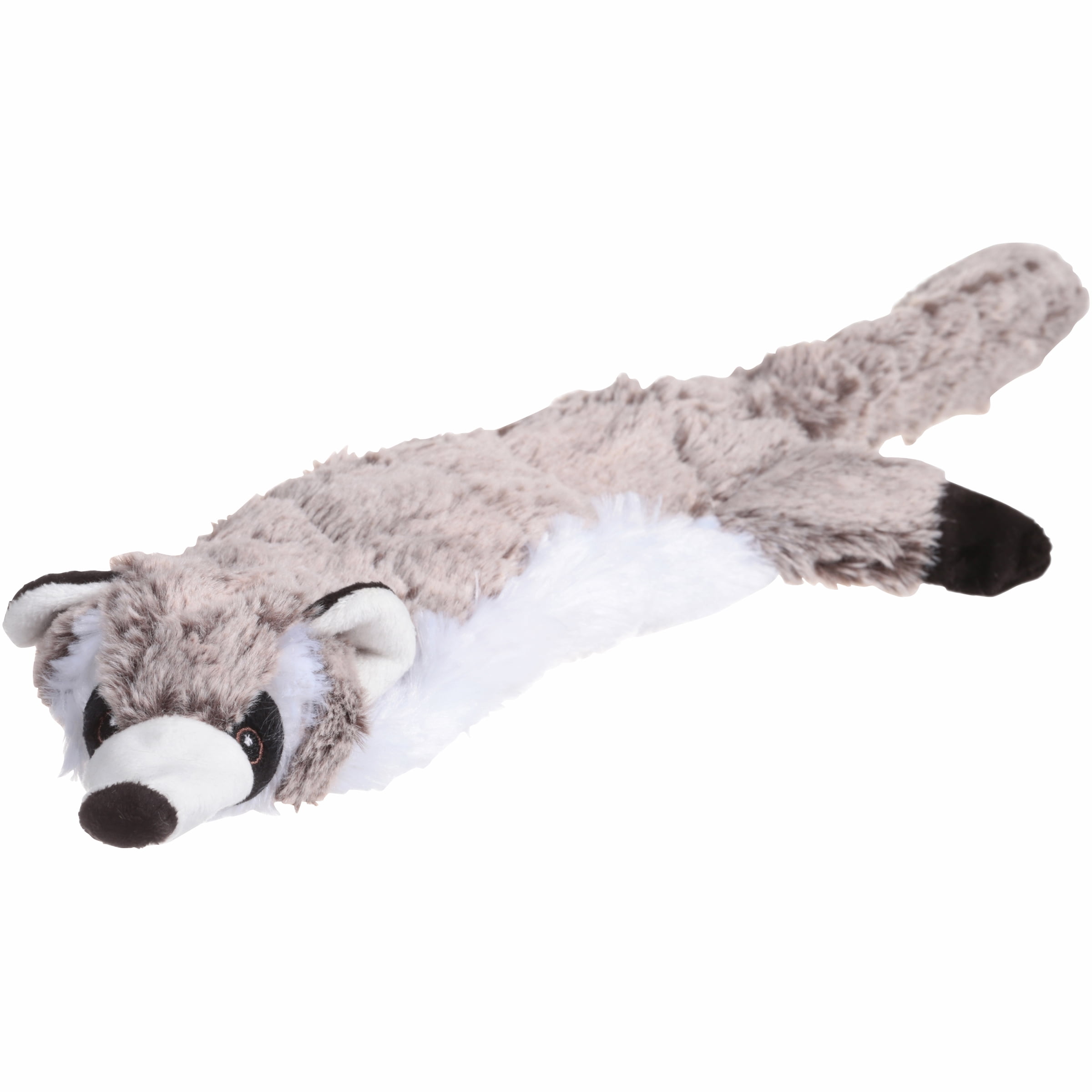 Logical Pet Rugged Stuffless Wild Animals Plush Raccoon Dog Toy, 1 ...