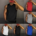 thumbnail image 6 of Mens T shirt Crew Neck Tank Tops Sleeveless Vest Gym Muscle Fitness Undershirt, 6 of 11