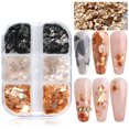 thumbnail image 1 of Mica Nails Glitter Flakes Nail Art Lentejuelas irregulares Otoño Invierno Decoración japonesa para uñas, 1 of 8