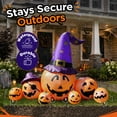 thumbnail image 3 of 8.7ft Long Halloween Inflatable Pumpkin Decoration with Built-in LED Lights, Large Outdoor Blow-Up Yard Decor for Lawn, Garden, Porch, Haunted House and Halloween Party, 3 of 9