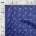 thumbnail image 2 of oneOone Viscose Chiffon Blue Fabric Medical Sewing Craft Projects Fabric Prints By Yard 42 Inch Wide, 2 of 5