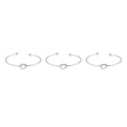 thumbnail image 1 of Minnieouse de metal Encanto Estilo simple Chicas Brazalete abierta Decoración del cuerpo Accesorio de moda Pulseras Brazalete Plata Type1 NO1 Minnieouse CBP234434, 1 of 6