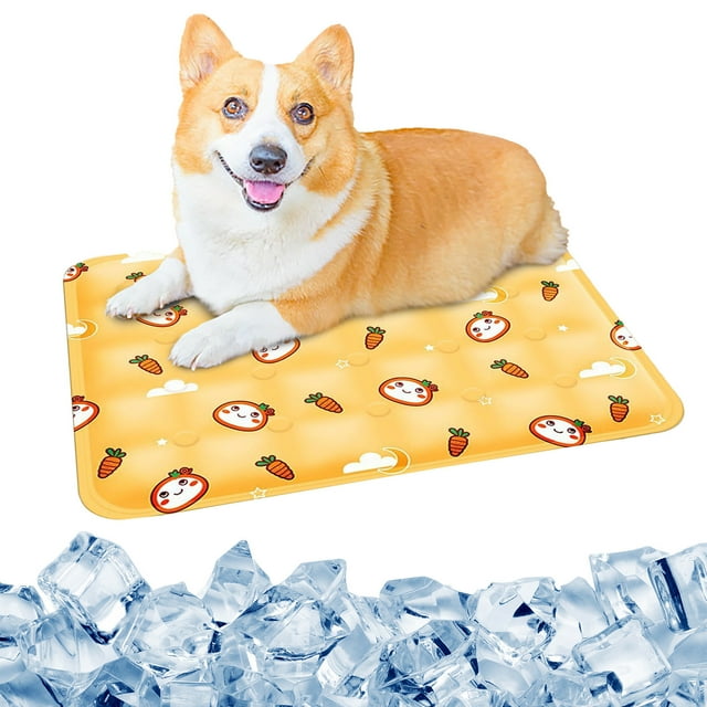 Tapis Rafraîchissant pour Animaux de Compagnie, Coussin Rafraîchissant Rempli d'Eau pour Chiens et Chats pour Combattre la Chaleur, Utilisation Intérieure et Extérieure