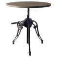 thumbnail image 1 of 30" Grey Solid Wood Top with Black Metal Base Bistro Dining Table, 1 of 1