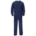 thumbnail image 7 of JULMCOMO Mens Sweatsuits 2 Piece Set Tracksuit Jogger Hooded Zipper Fleece Autumn Athletic Long Sleeve Outfits Round Neck Suit Set Navy S-Small, 7 of 7
