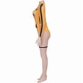 thumbnail image 5 of Kill Bill Beatrix Kiddo The Bride Inspired Jumpsuit Yellow and Black Bodysuit for Women, 5 of 7