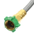 Metal Garden Hose Short Connection Leader Flexible Water Heavy Duty