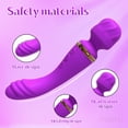 thumbnail image 5 of Powerful Wand Vibrator with 10 Magic Vibration, G Spot Massager Clitoris Stimulator, Big Personal Wand Massager Vibrators and Adult Sex Toys for Woman(Purple), 5 of 8
