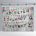 thumbnail image 3 of Fondo de fotografía de vinilo con letras del alfabeto para fiesta de cumpleaños, decoración navideña, luces de fondo, accesorios para cabina de fotografía, 3 of 5