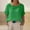 Green, variant on Womens Long Sleeve Tops,Plus Size Casual Tops for Women's Solid Front And Back Two-way Casual Linen Mid Sleeve Five Quarter Sleeve Shirt Tops