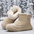 thumbnail image 3 of Men's Winter Thermal Insulated Snow Boots with Thick  Sole & Warm Lining - Short Hiking Boots for Ice Traction, Cold Weather, Outdoor Activities (Snowshoe Compatible) - Easy Slip-On Design for city, 3 of 9