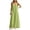 Green, variant on Dresses for Women Resort Vacation Thin Spaghetti Strap V-Neck Textured Floor-Length Design,Sizes S-3XL