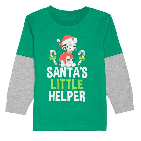 Paw Patrol Infant Toddler Boys Santa's Little Helper Long Sleeve T-Shirt Tee 18m