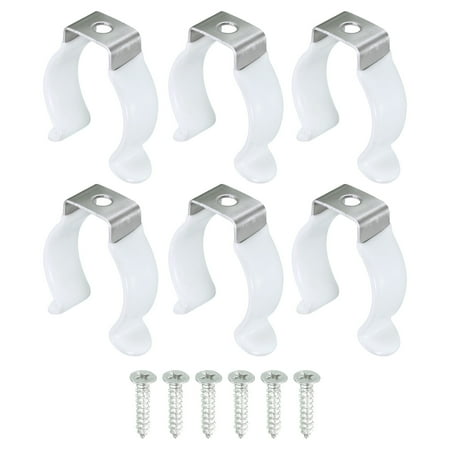 

Uxcell T8 U Clips for LED Light Bulb Mounting Bracket Support Thick Fluorescent Tube Holder with Screws 6 Pack