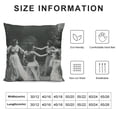 thumbnail image 5 of SHANXI Witch Throw Pillow Covers Artistic Black White Velvet Comfortable Washable Soft Bedroom 22x22in, 5 of 5