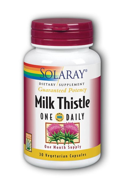 Solaray Milk Thistle Seed Extract One Daily 350mg | Antioxidant Intended to Help Support a Normal, Healthy Liver | Non-GMO & Vegan