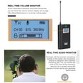 thumbnail image 4 of Micrófono COMICA CVM-WM100H Sistema de micrófono inalámbrico UHF portátil de 48 canales Monitor de 328 pies / volumen de 16 niveles / monitor en tiempo real con transmisor, receptor, bolsa de transpor COMICA Micrófono, 4 of 7