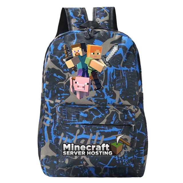 MINECRAFT Games Peripheral Backpack Primary And Secondary School Students' Casual Schoolbag-sebneei