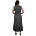 thumbnail image 3 of Peach Couture Robe Longue Maxi d'Été pour Femme à Pois Sans Manches Décontractée de Cocktail Noire Grande, 3 of 4