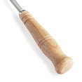 thumbnail image 4 of Cuchillo para pan de acero inoxidable con mango de madera, herramienta para marcar masa madre con funda protectora de cuero, 4 of 5