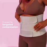 Frida Mom Postpartum Abdominal Binder for Post Maternity Compression, Shaping, and Support, Adjustable Belly Band, Grey