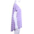 thumbnail image 5 of Women Summer Loose T-Shirt Purple Short Sleeve Quick Drying Tops Plus Size S-2XL, 5 of 5