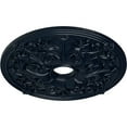 thumbnail image 3 of Ekena Millwork 23 5/8"OD x 3 7/8"ID x 2 1/8"P Jamie Ceiling Medallion (Fits Canopies up to 3 7/8"), Hand-Painted Midnight Dream, 3 of 6