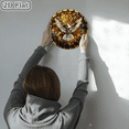 thumbnail image 4 of 2D flat 1 piece peace dove wooden wall clock for home and seasonal decoration, suitable for courtyard, shopping mall, caf é, home, best gift, friend room decoration Halloween 10 * 10 inches, 4 of 10
