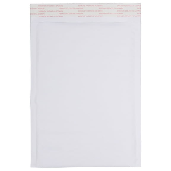 JAM Paper Bubble Padded Mailers, 7.3x10.5, 25/Pack, White Kraft, Size 1