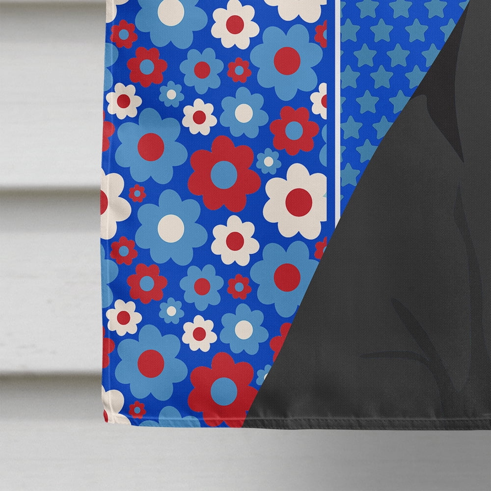 Black Boxer USA American Flag Canvas House Size