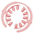 thumbnail image 2 of Rodillo masajeador para piernas con 12 ruedas, compacto, ligero y ajustable. Rosa, 2 of 8