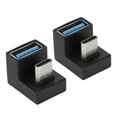 thumbnail image 2 of USB Degree Adapter,2 Pcs USB C Usb C Angle Adapter Usb C Adapter High Capacity, 2 of 14