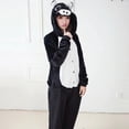 thumbnail image 3 of Kigurumi Pig-Pijama de franela para hombre y mujer, ropa de dormir con diseño de animales, para parejas, para invierno, 3 of 4