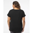 thumbnail image 3 of LAT Curvy Collection Women's Fine Jersey V-Neck Tee, 3 of 5