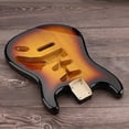 thumbnail image 6 of Cacagoo Electric Guitar Body, Poplar Wood Unfinished Pre-Cut Guitar Body Replacement for TL Style, Finished Sunburst Wooden Electric Guitar Body, 6 of 8