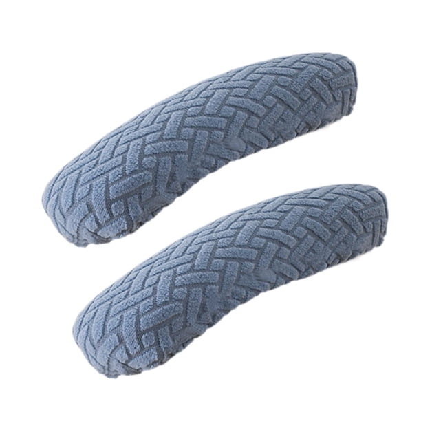 1 par de fundas para reposabrazos de silla de oficina, fundas para reposabrazos de sillón, fácil instalación, antideslizantes Azul claro