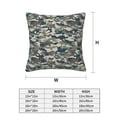 4 Pack Throw Pillow Covers Green Camouflage Print Breathable Pillow