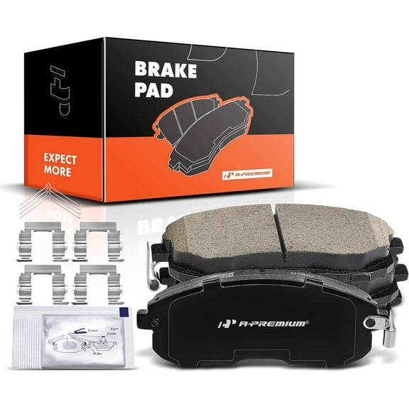 A-Premium Front Ceramic Disc Brake Pads Set Compatible with Select Infiniti, Nissan and Suzuki Models - G20 1999-2002, I30 1996-1999, Altima 1993-2001, Maxima 1989-1999, Sentra 2000-2006, SX4, 4 Pcs