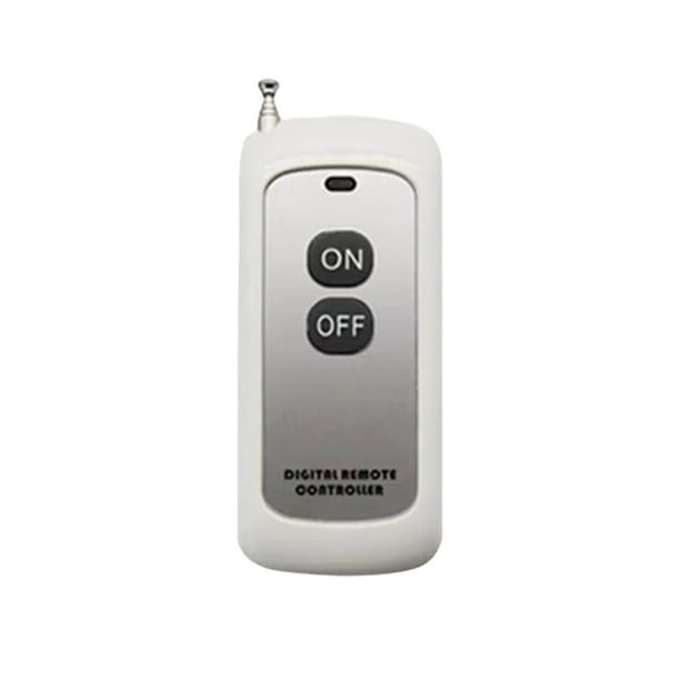 Módulo de Control Remoto Inalámbrico EV1527 de 433 MHz con Código de Aprendizaje y Antena de Encendido/Apagado, Control de 2 Botones, Alcance de 1000 M.