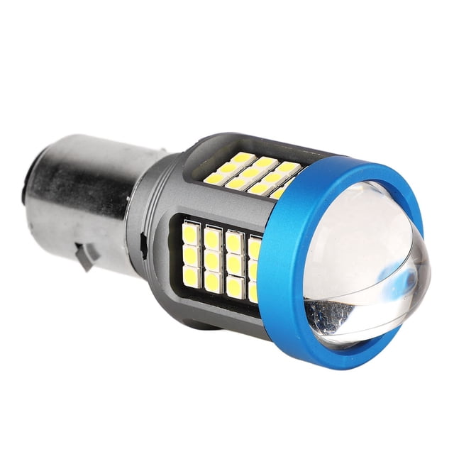 Motorcycle Front Light Bulbs, LED Motorcycle Headlight Bulb White High Brightness Wide View Aluminium Alloy Motorbike Front Light Bulbs