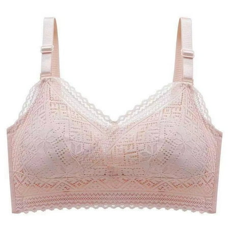 Sngxgn Women s Push up Lace Bra Underwire Plunge Full Coverage Bras (Beige 40/90BCD)