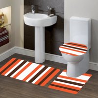 Orange Bathroom Rug Sets Walmart Com