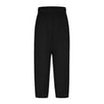 thumbnail image 7 of HAiming Capris Pants for Women Summer Low Rise Drawstring Elastic Waist Causal Yoga Pant Jogger Trousers with Pockets, 7 of 7